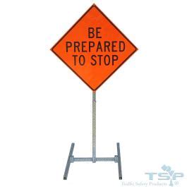 rigid pole breakaway sign